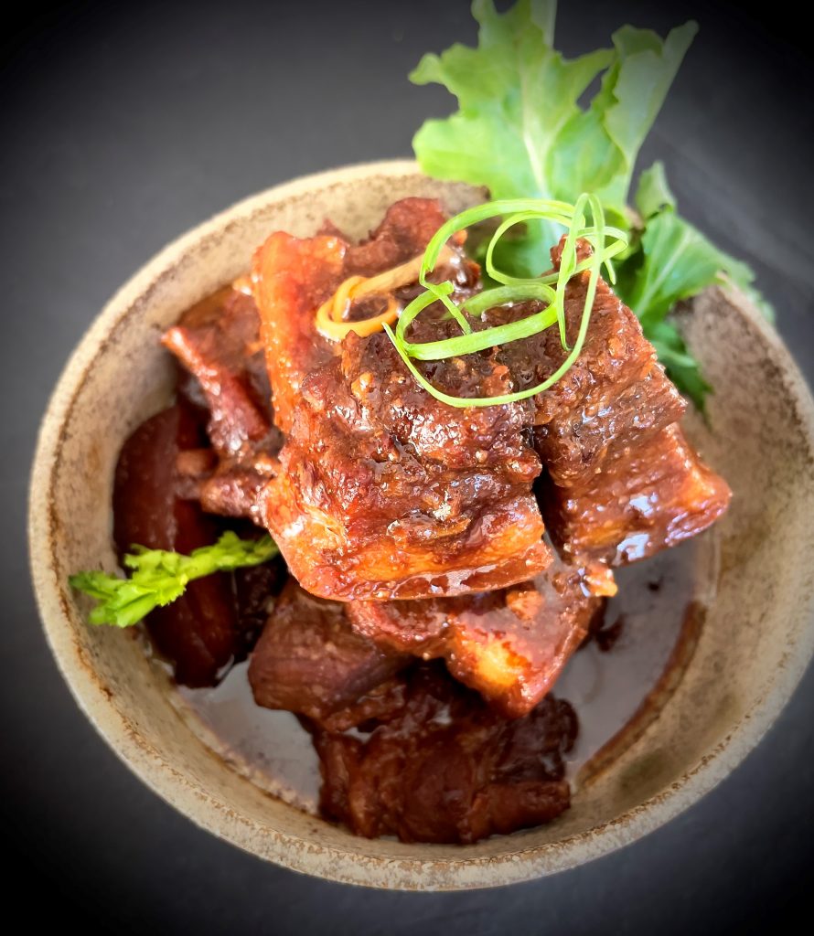Recipe Pork Belly With Mandarin Peel Miso And Mirin Reduction01